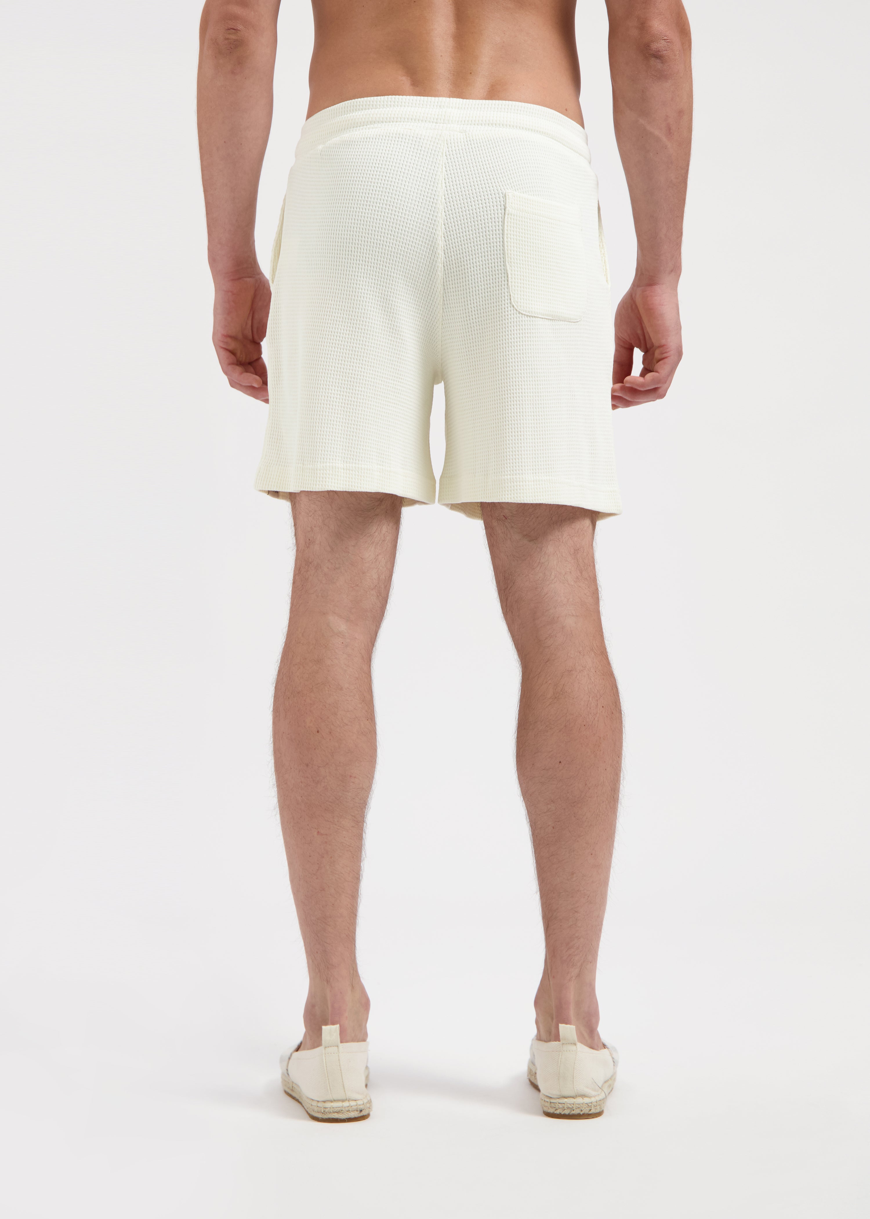 Waffle Short - White Sand