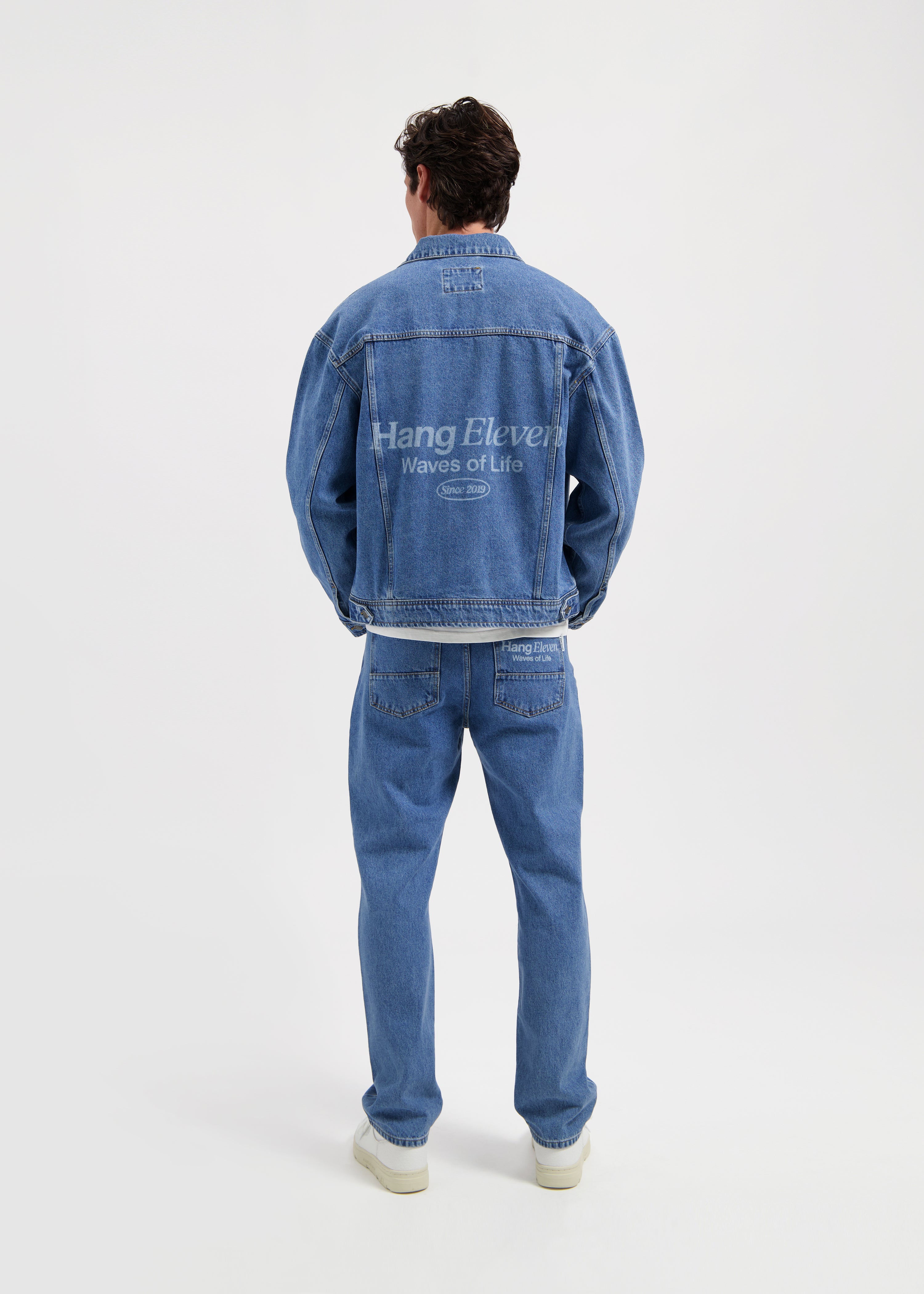 Premium Denim Jacket - Deep Blue