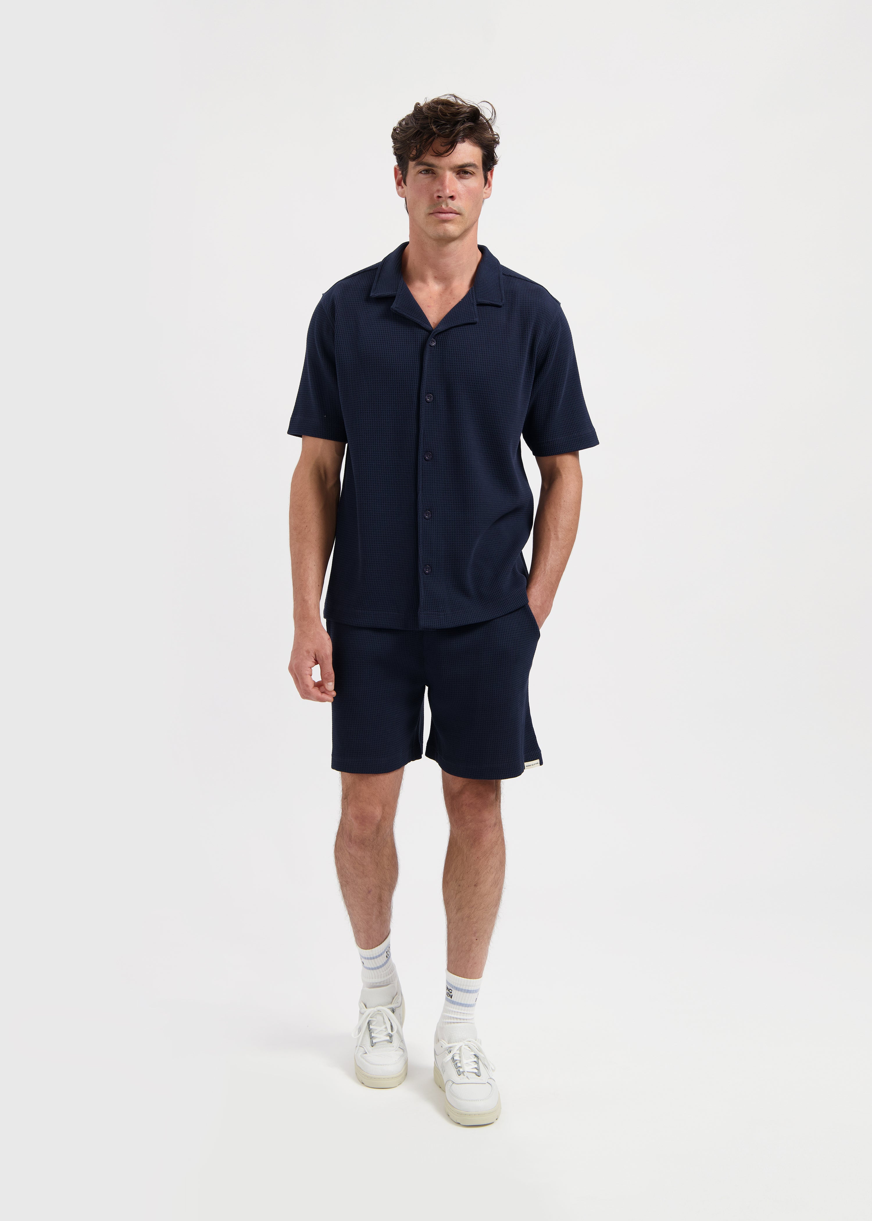 Waffle Short - Navy