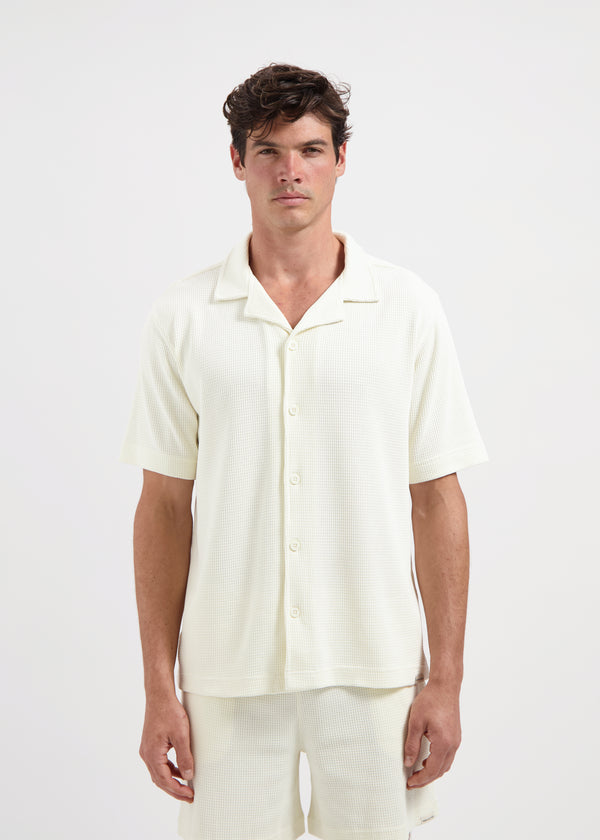 Waffle Shirt - White Sand