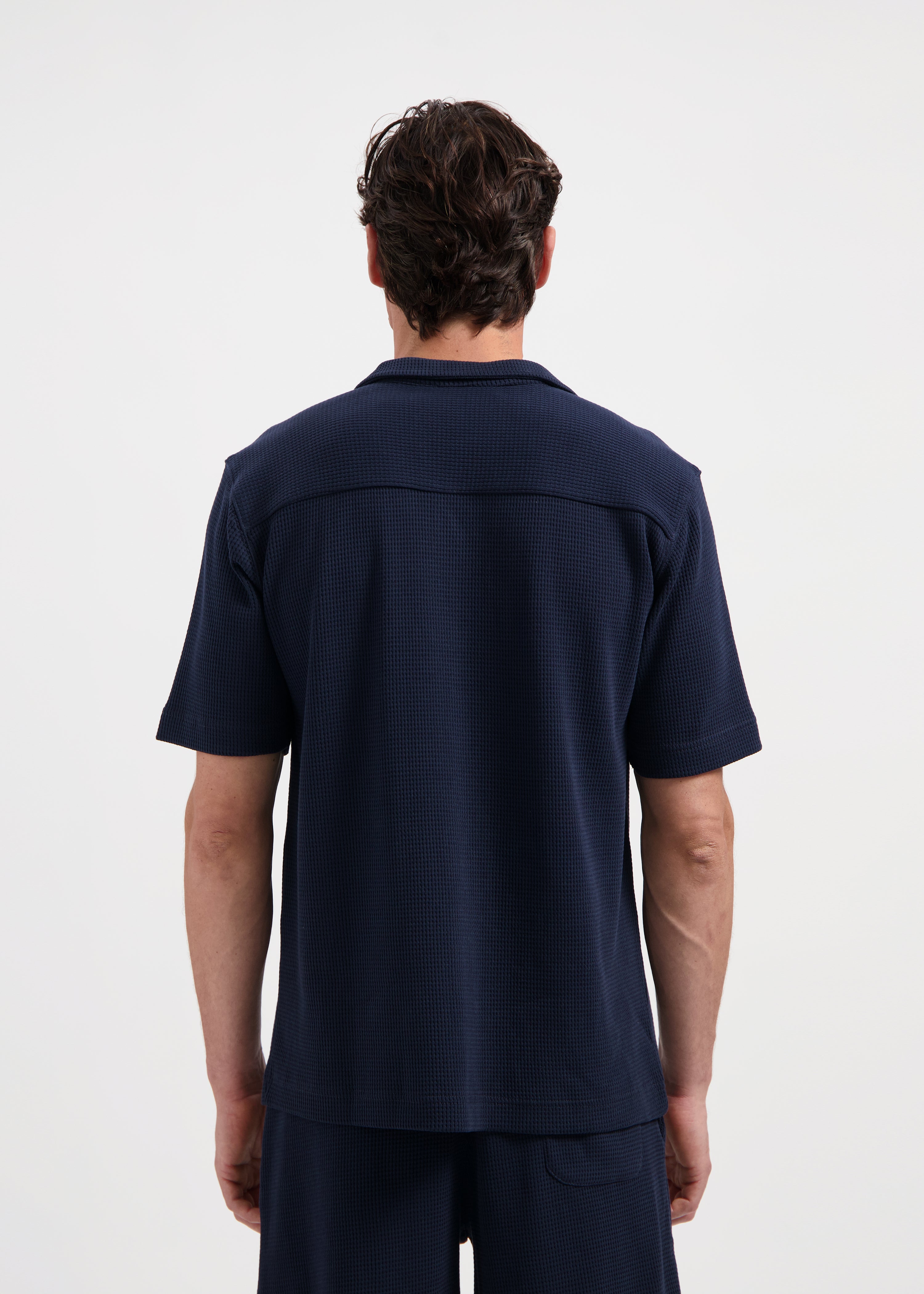 Waffle Shirt - Navy