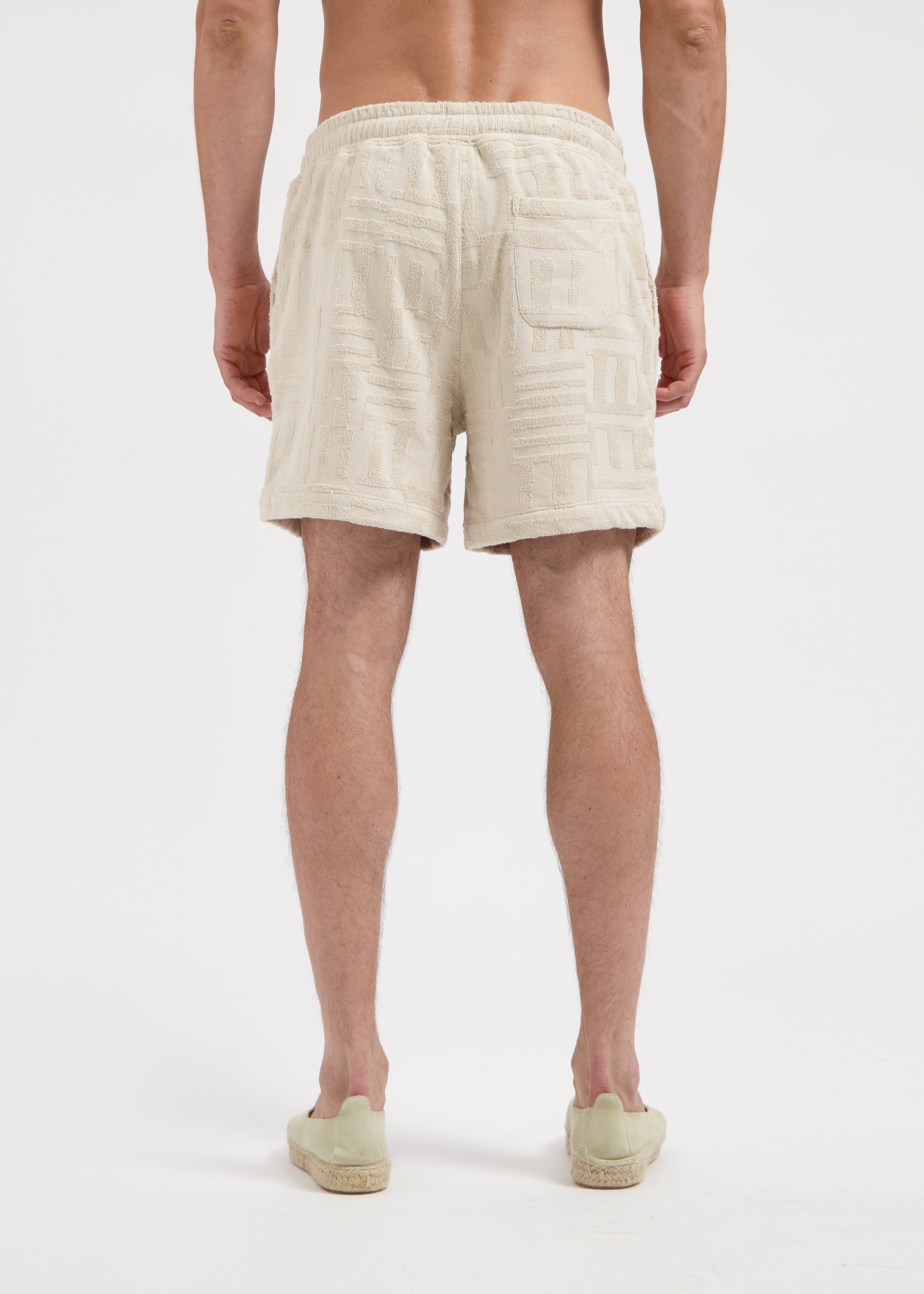 Toweling Jacquard Short - Sand
