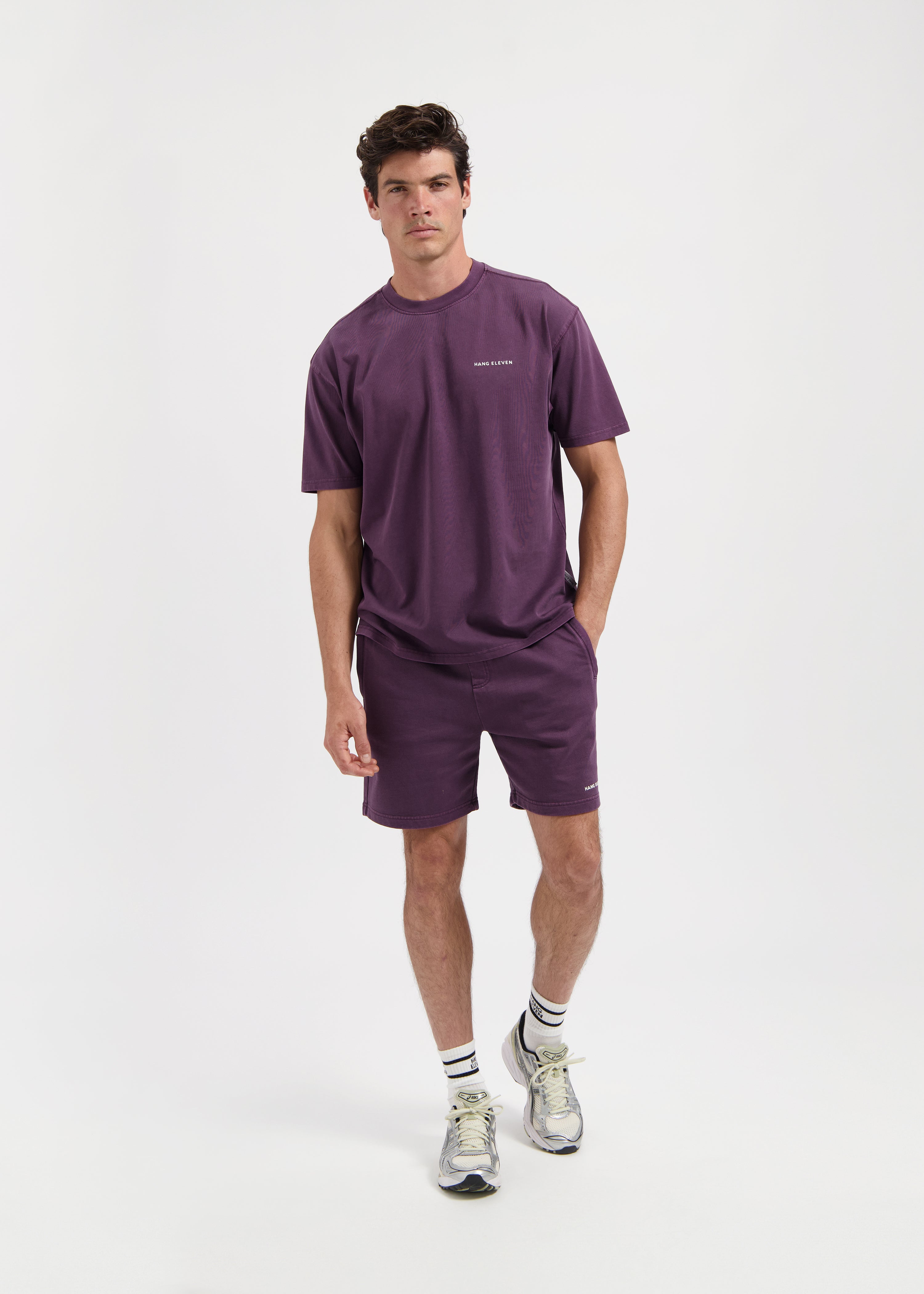 Washed Essential Tee - Dark Purple