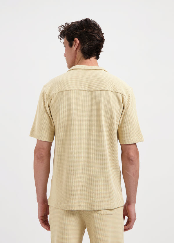Chemise en forme de gaufre - Beige