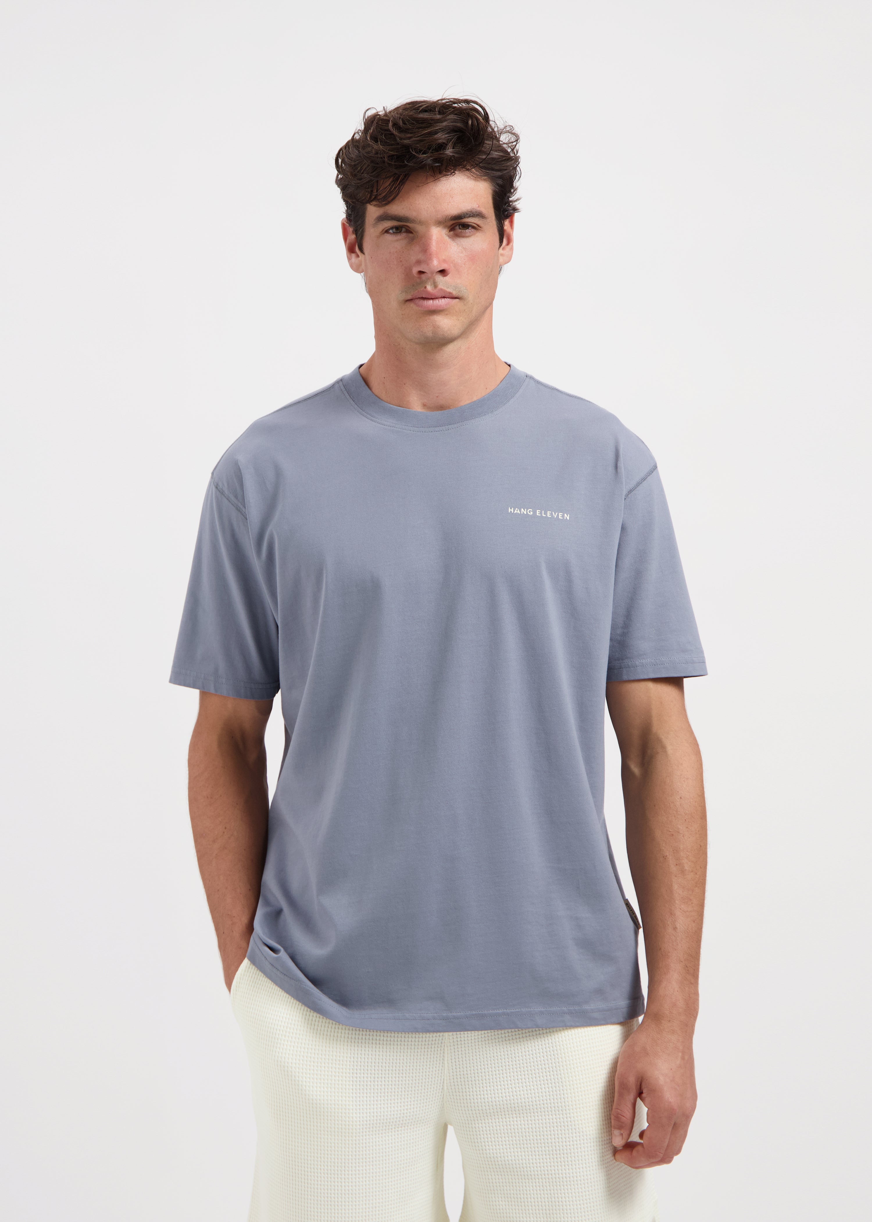 Brand Tee - Stone Grey
