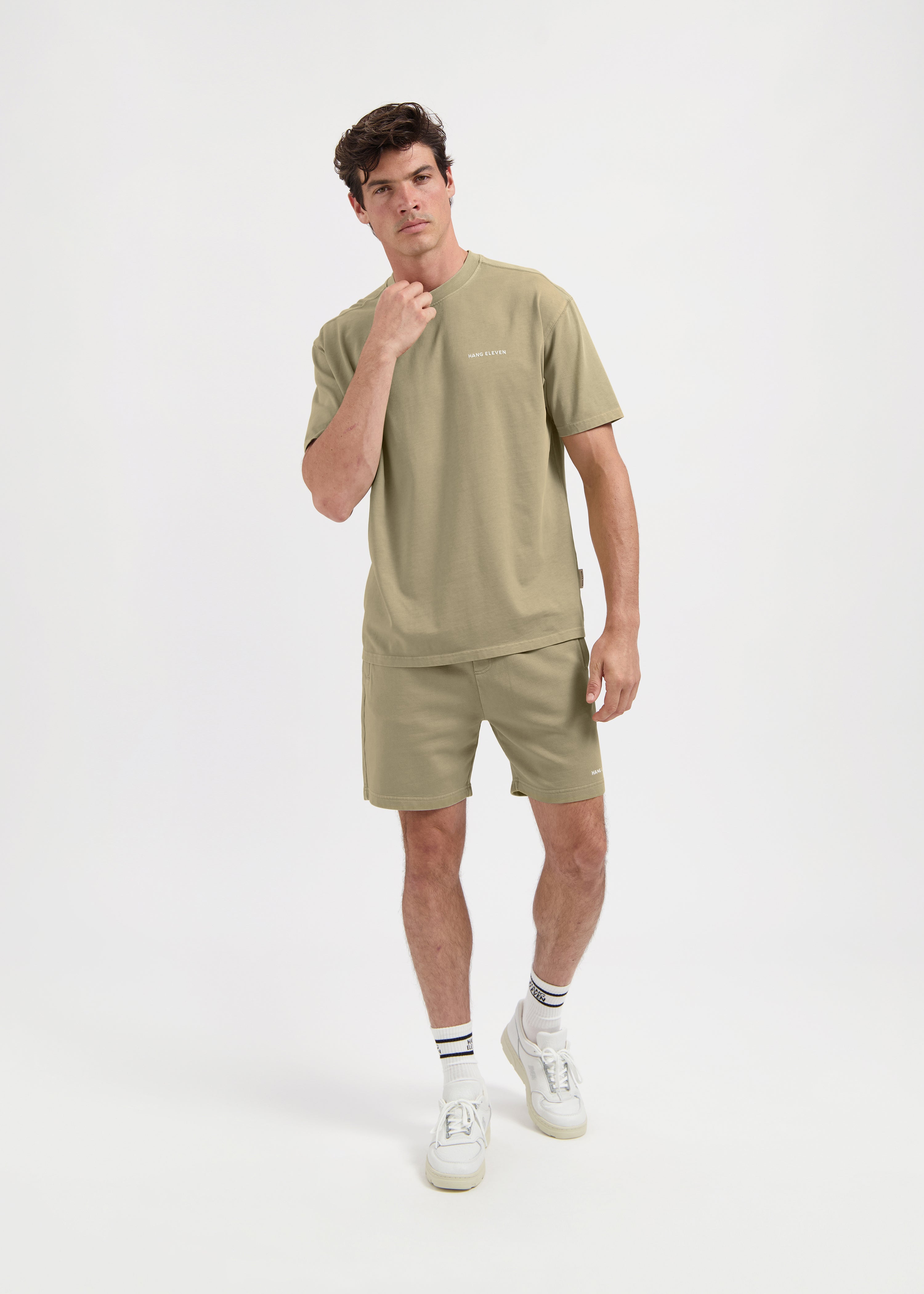 Washed Essential Tee - Slate Green