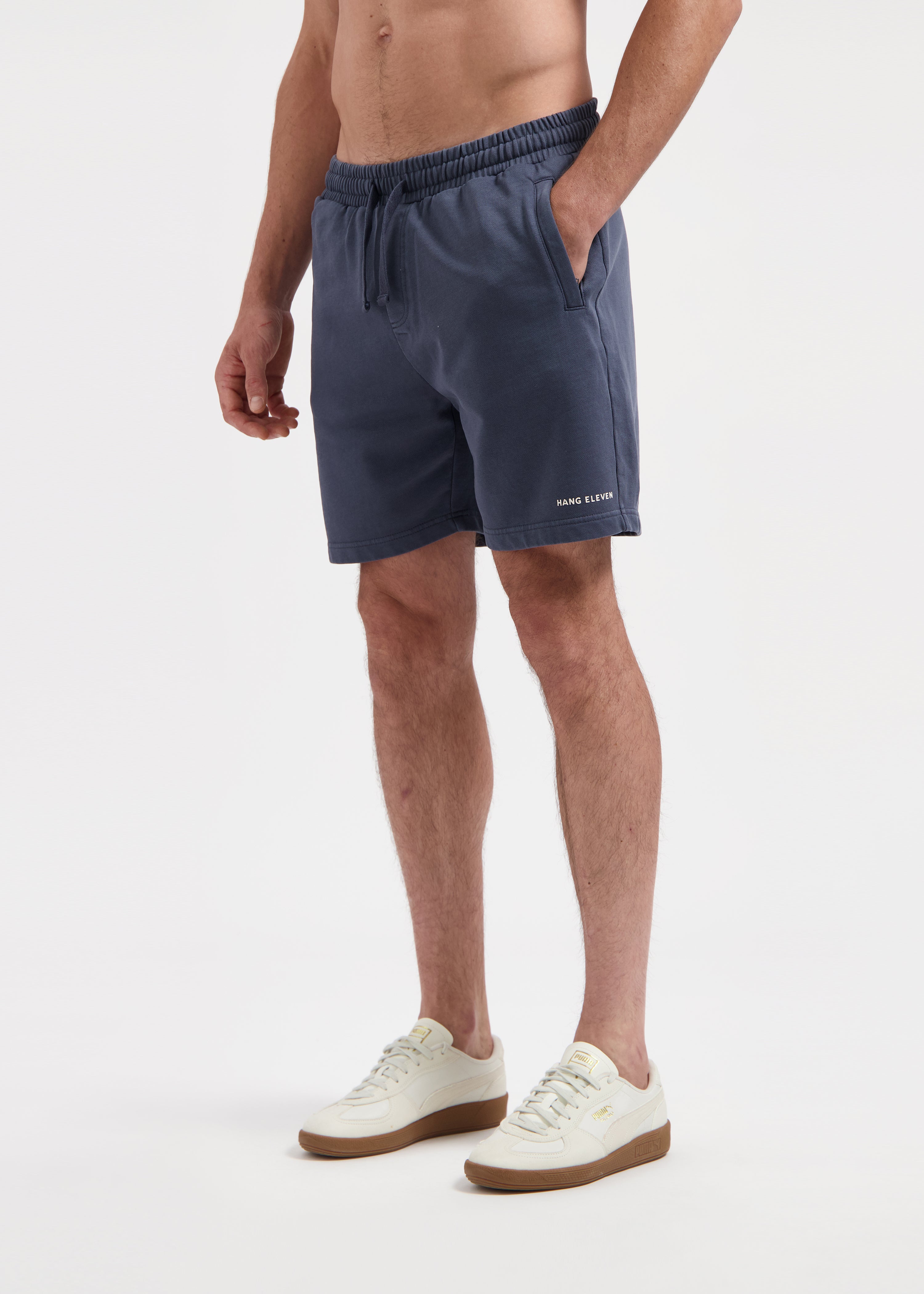 Washed Sweat Short - Ombre Blue