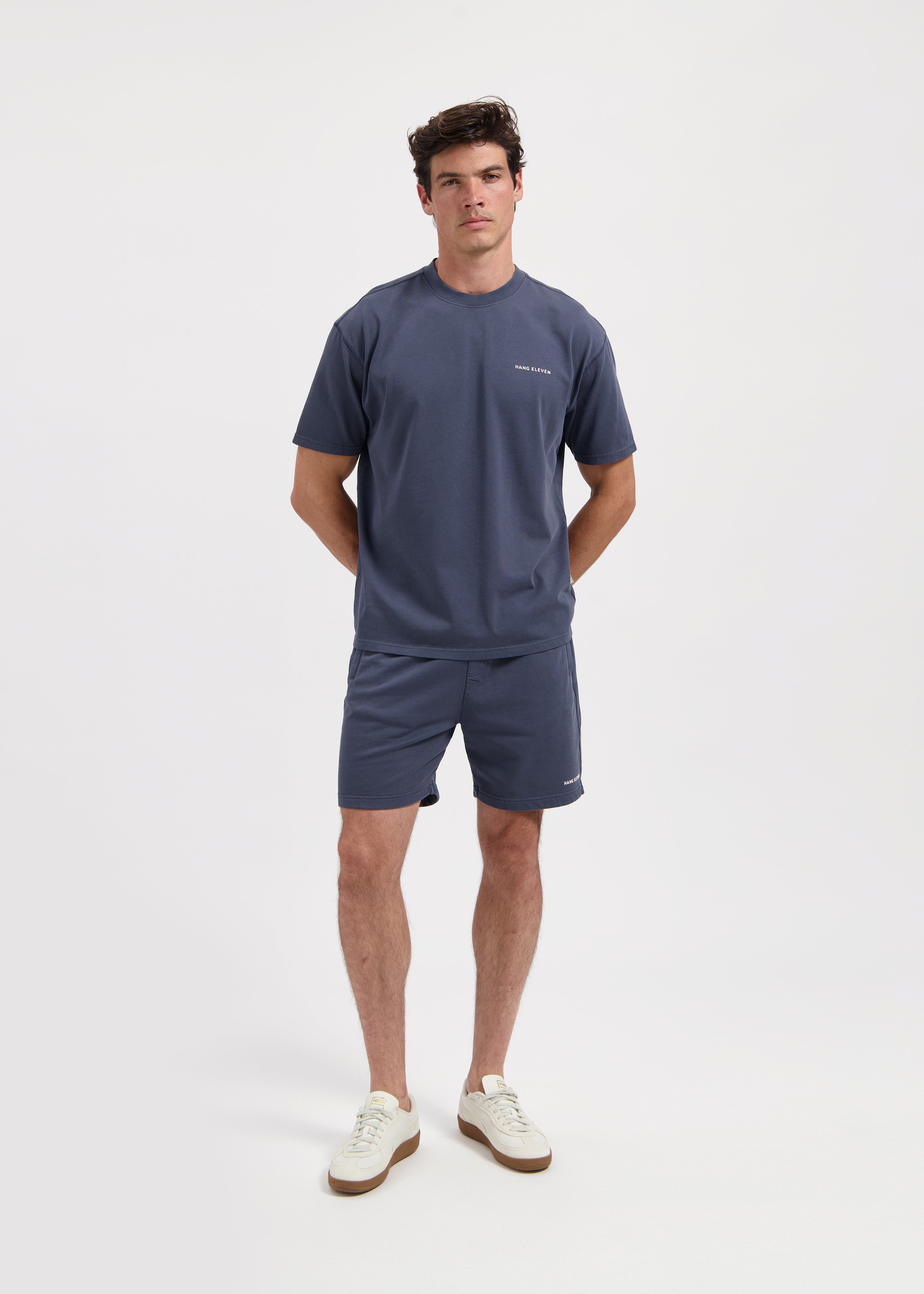Washed Sweat Short - Ombre Blue