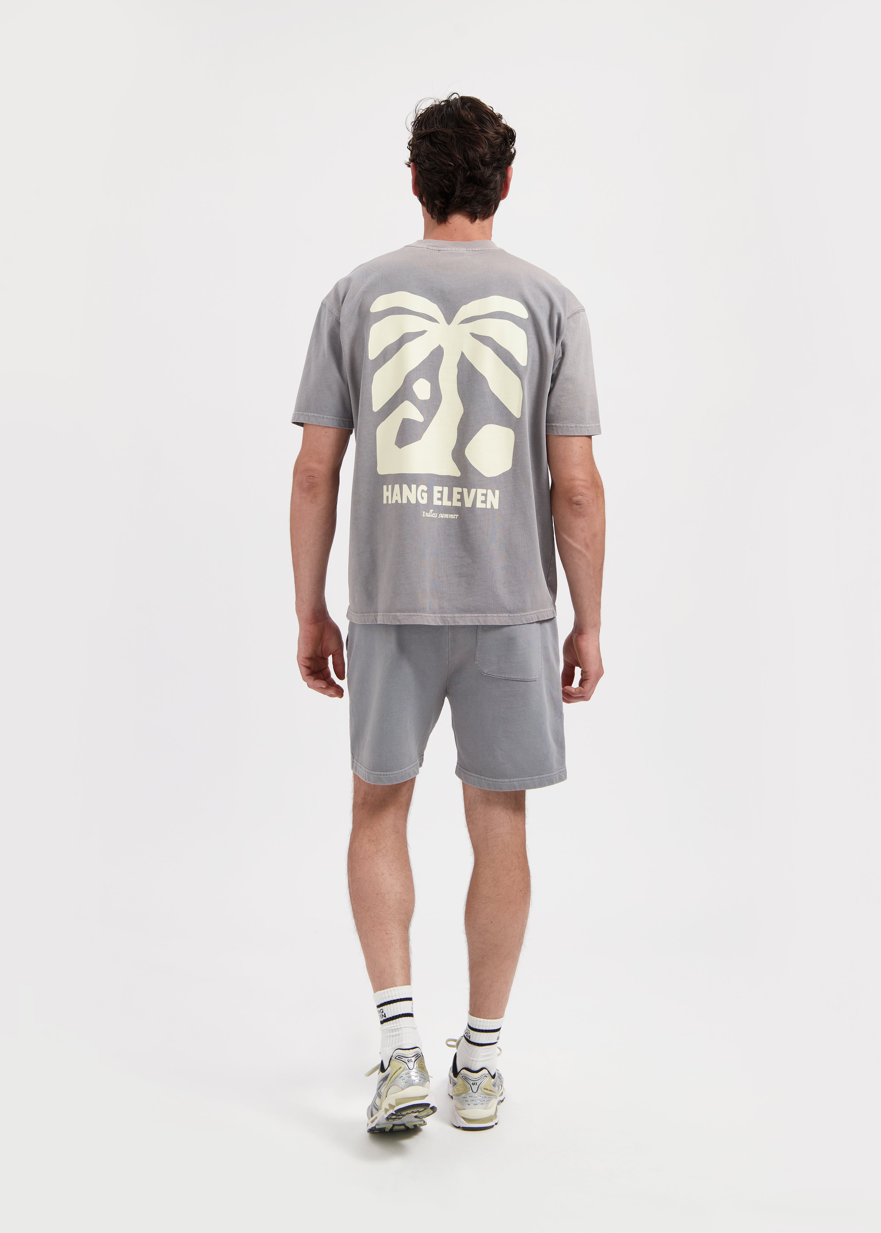 Washed Sunburn tee - Stone Grey