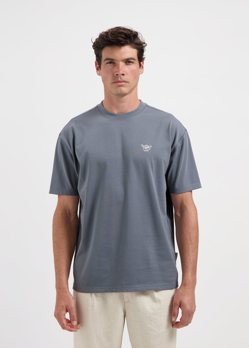 Shaka T-Shirt – Steingrau