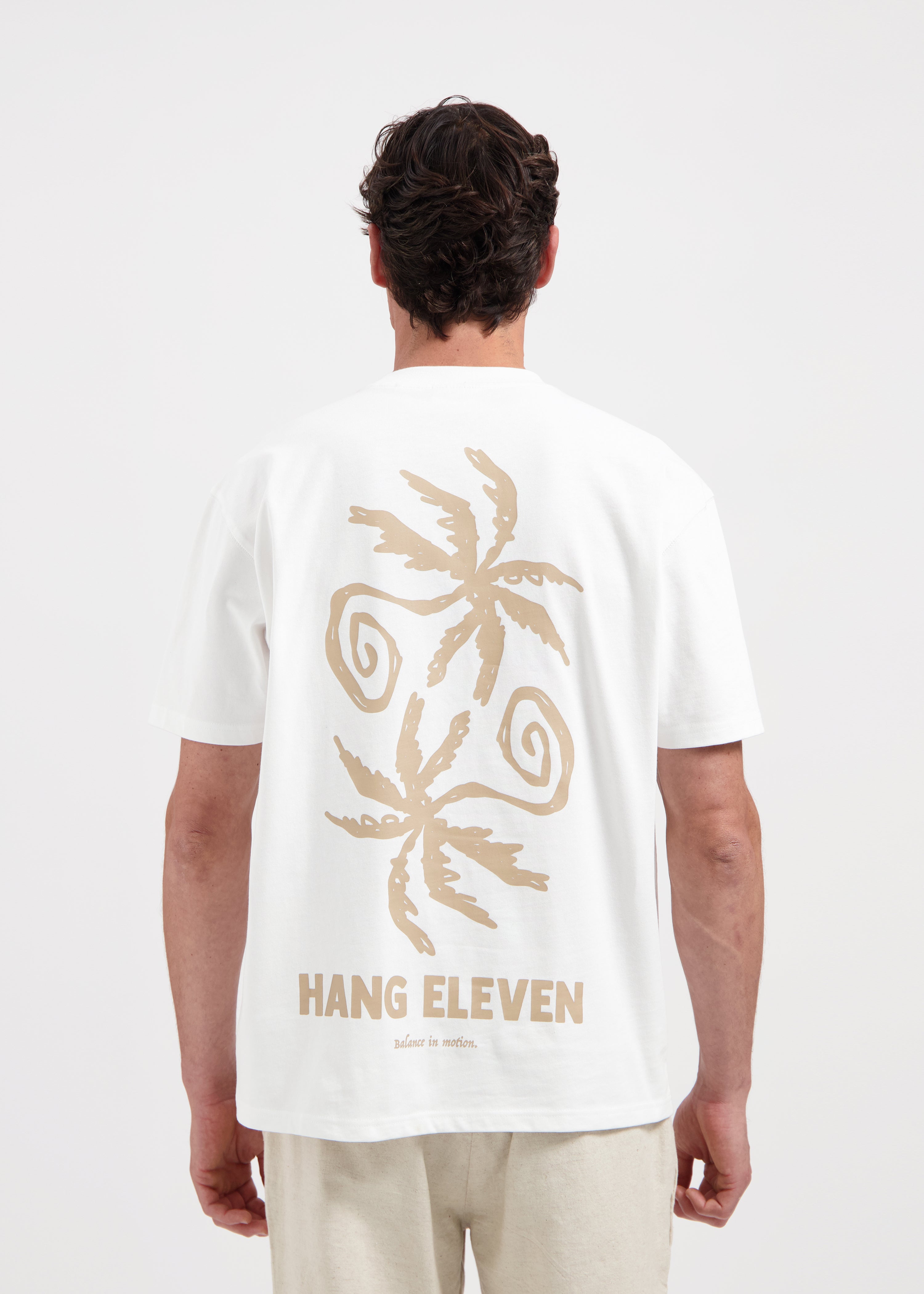 Linear Palm Tee - Off White