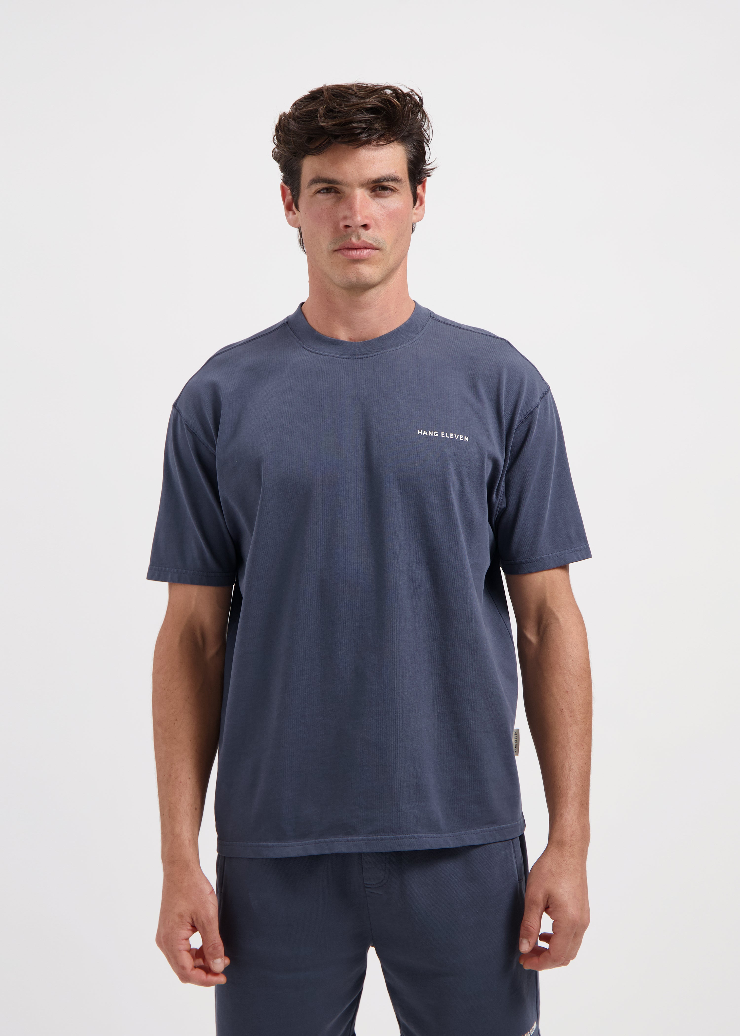 Washed Essential Tee - Ombre Blue
