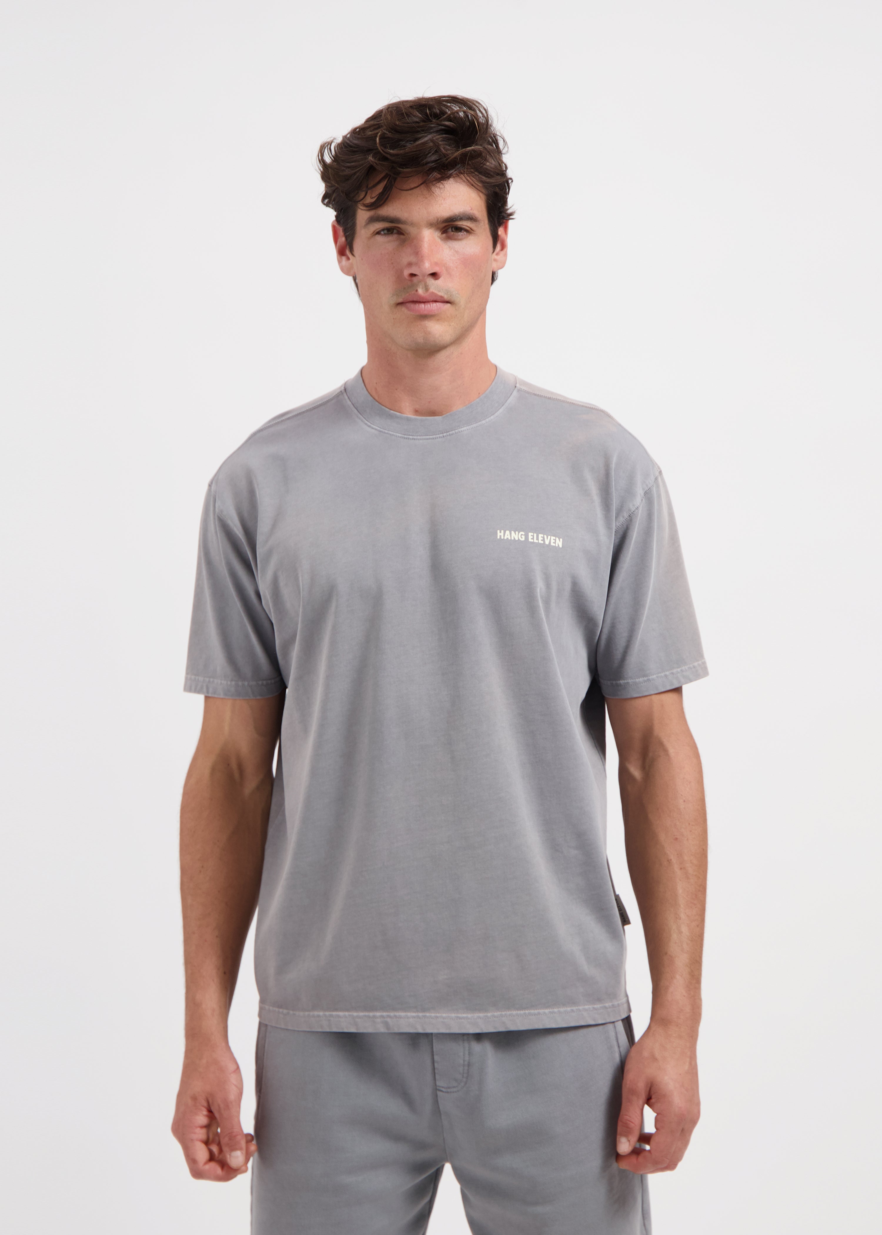 Washed Sunburn tee - Stone Grey