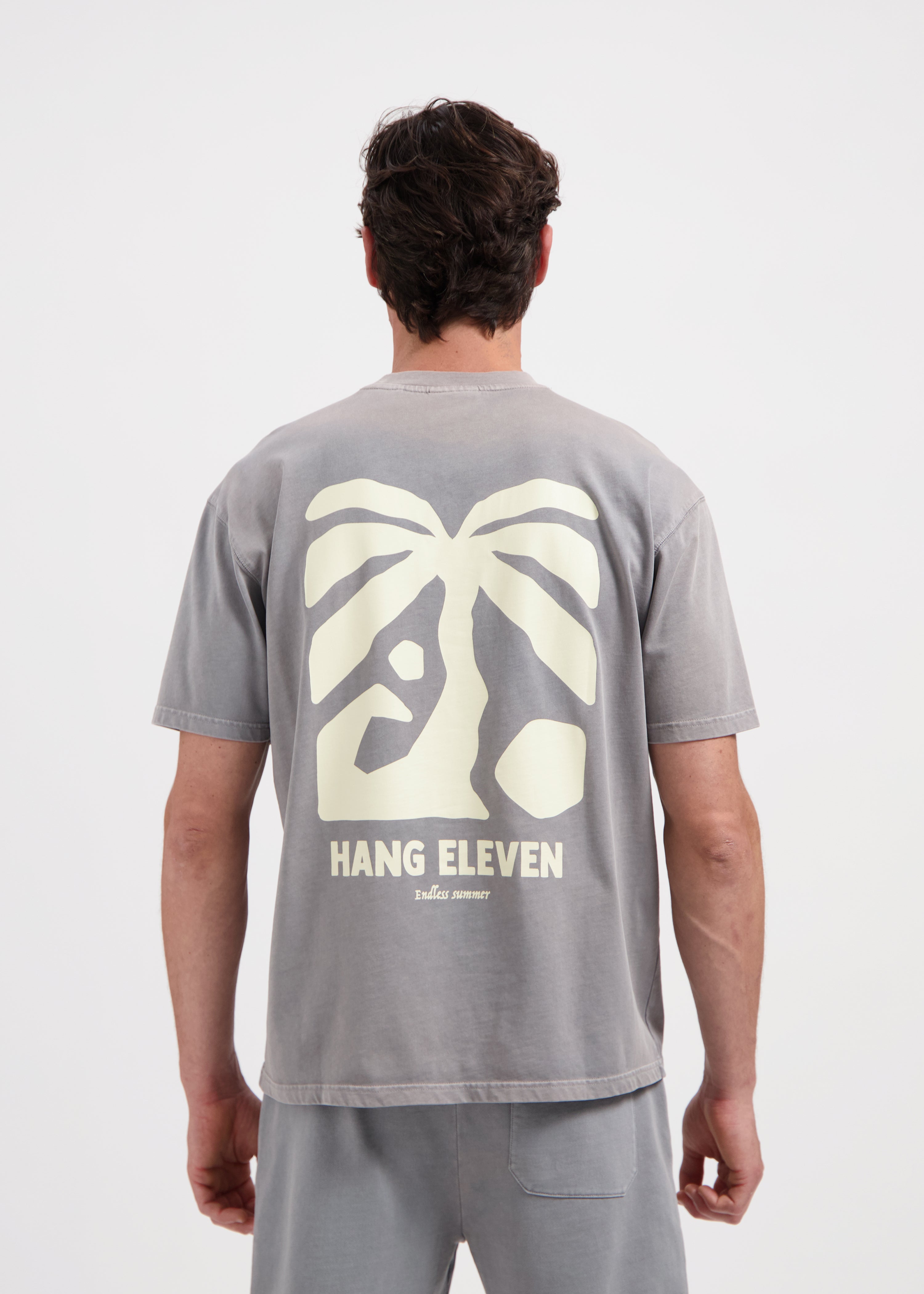 Washed Sunburn tee - Stone Grey