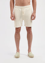 Terry Jacquard Short - Sand Light
