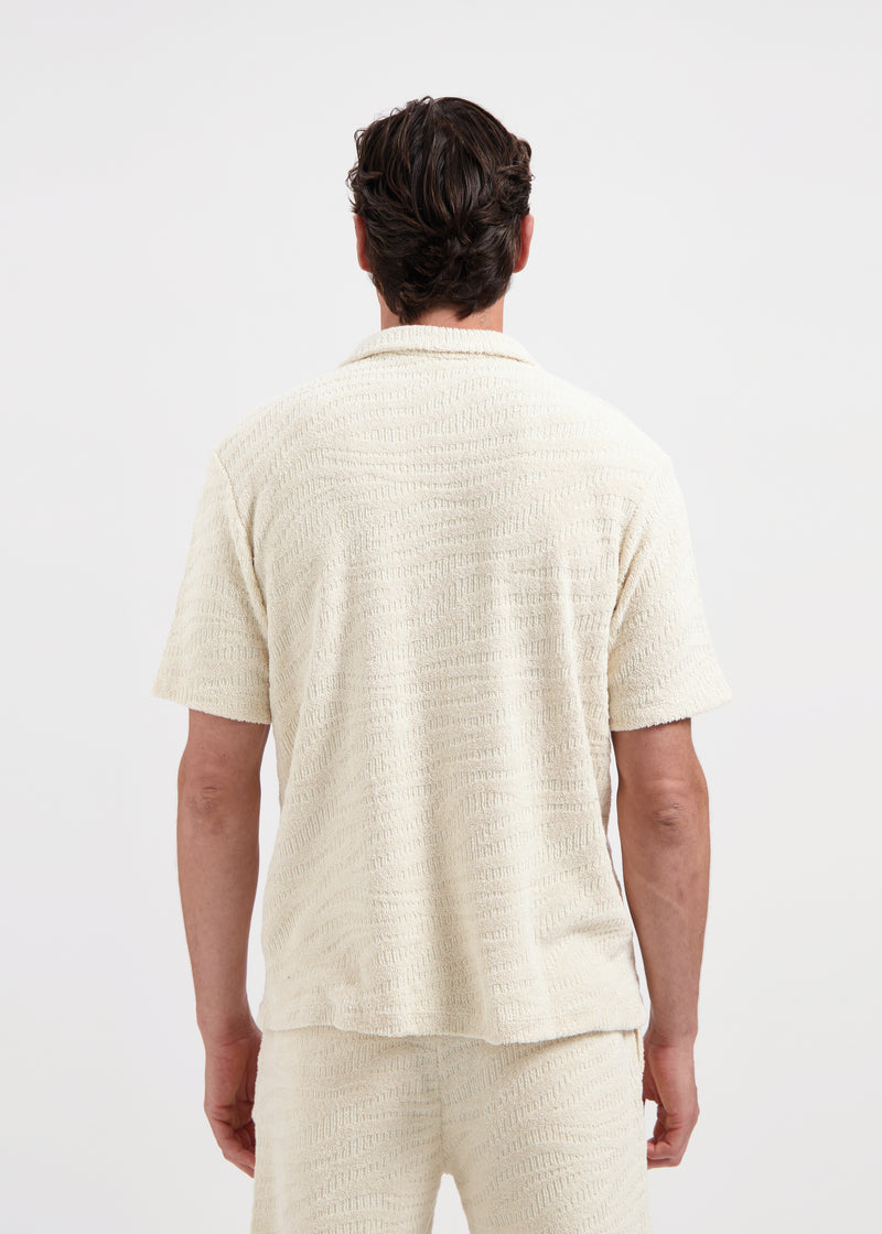 Terry-Jacquard-Hemd – Sandhell