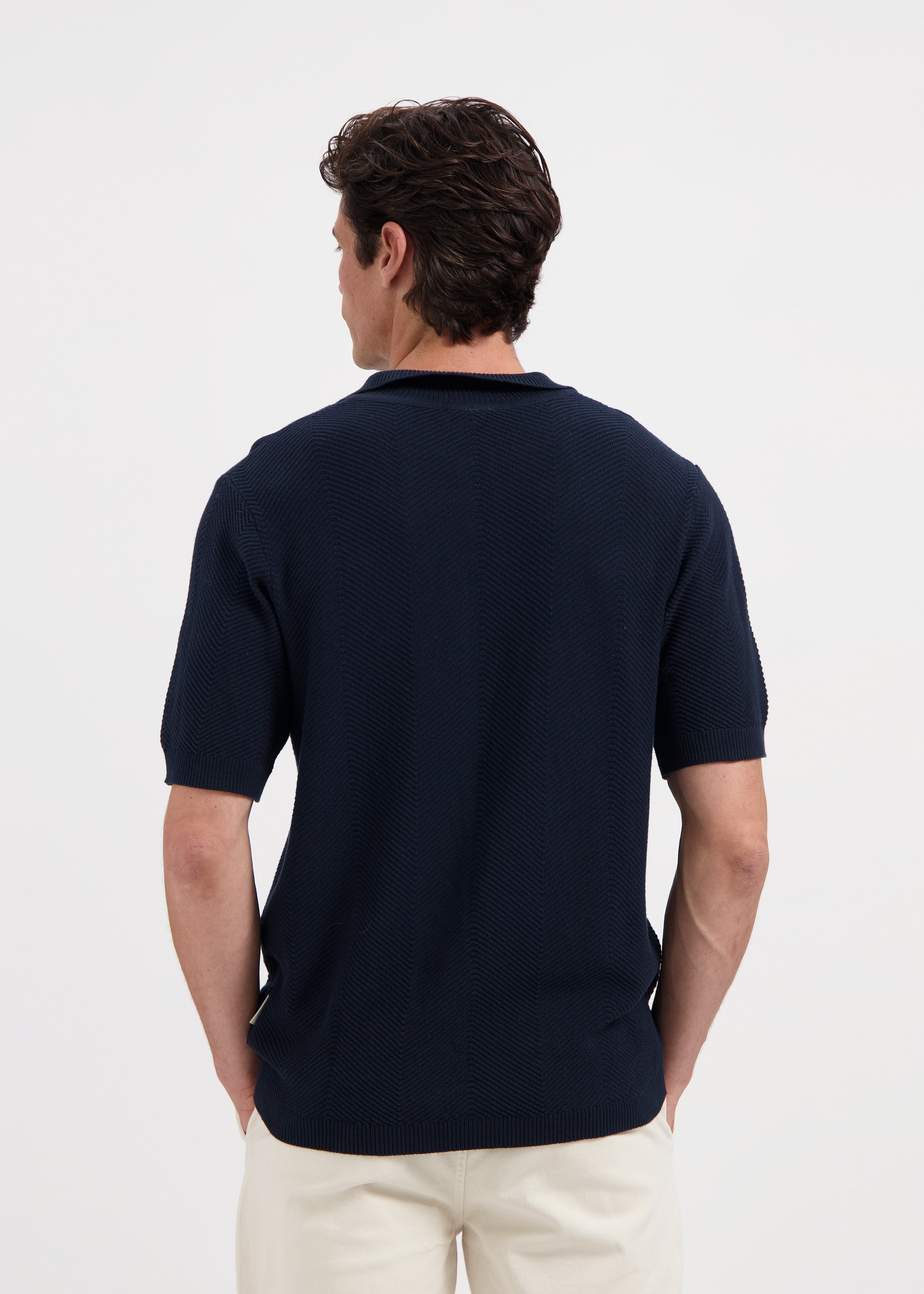 Structure Polo - Navy Blue