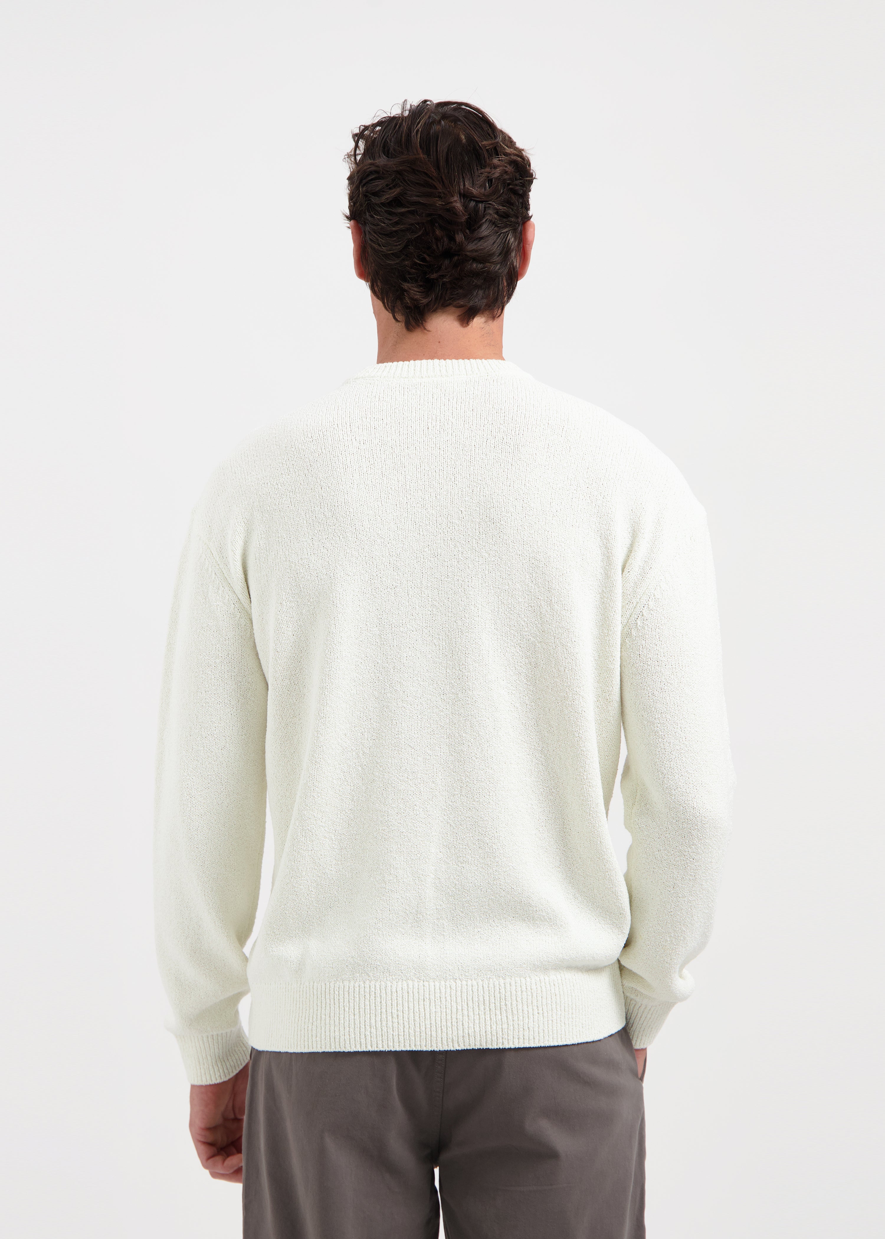 Loop Knit Crewneck - Ecru