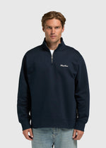 Clean Half Zip Sweater - Ombre Blue