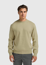 Compact Knit Crewneck - Slate Green