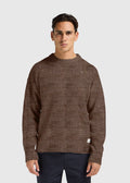 Heavy Knit Crewneck - Brown Melange