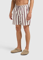 Stripe Swim Short - Mauve