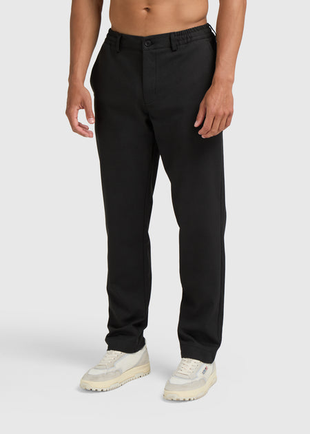 The Check Trouser - Off Black