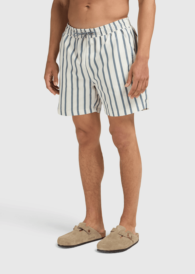 Multi Striped Swim Short - Sand