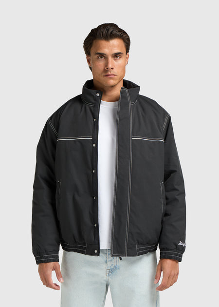 Premium Two Tone Jacket - Off Black