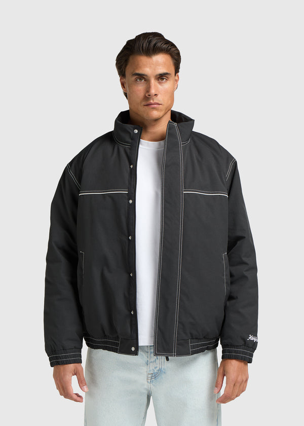 Premium Two Tone Jacket - Off Black