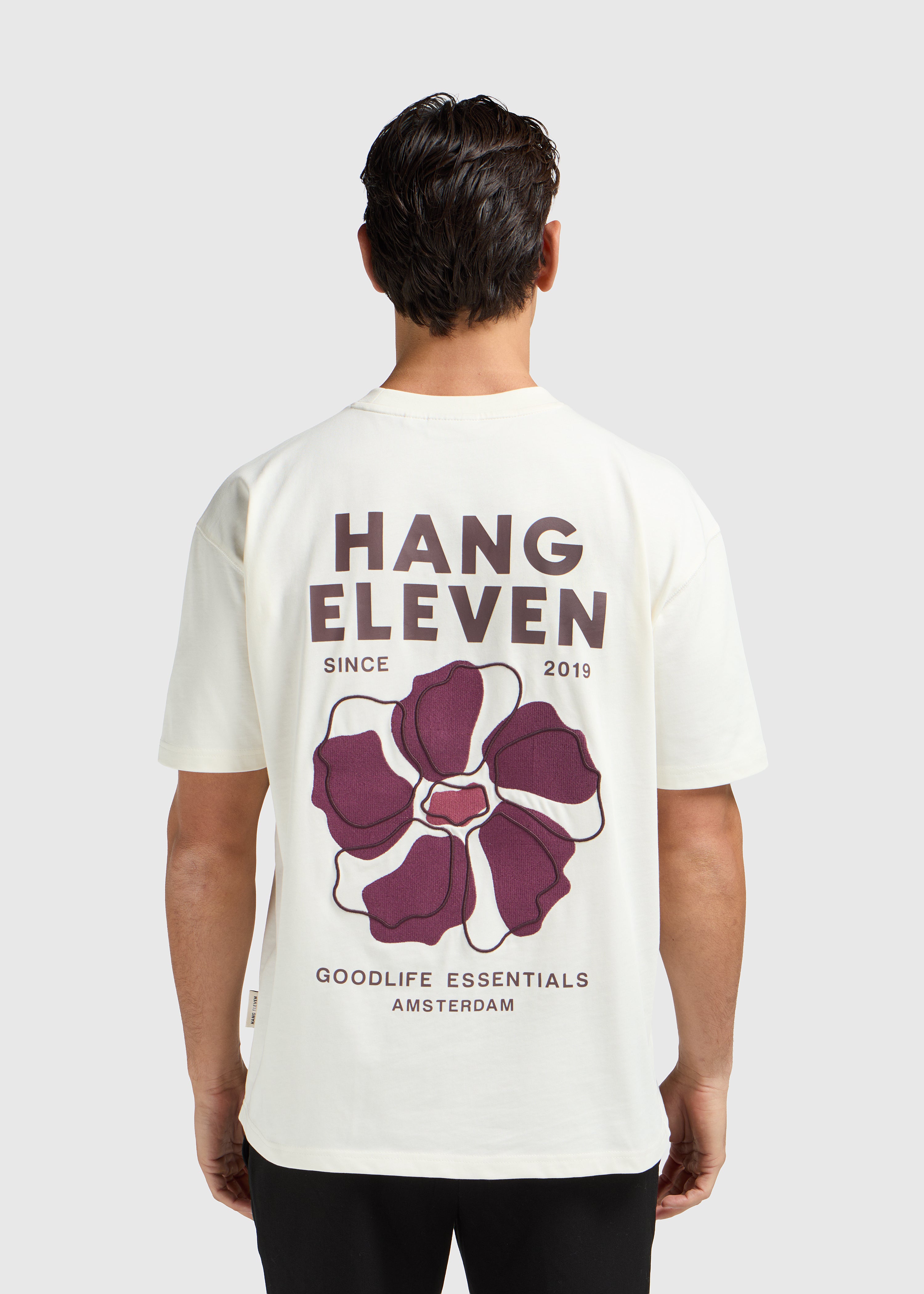 Floral Tee - White Sand