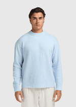 Soft Knit Crewneck - Light Blue