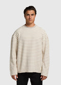 Structure Stripe Longsleeve - White Sand