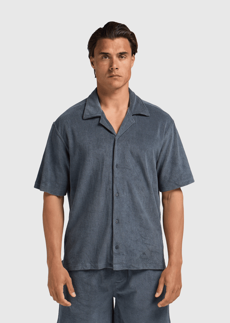 Toweling Shirt - Navy