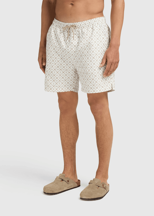Diamond Badeshorts – Sand