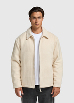 Padded Houndstoot Overshirt - Sand
