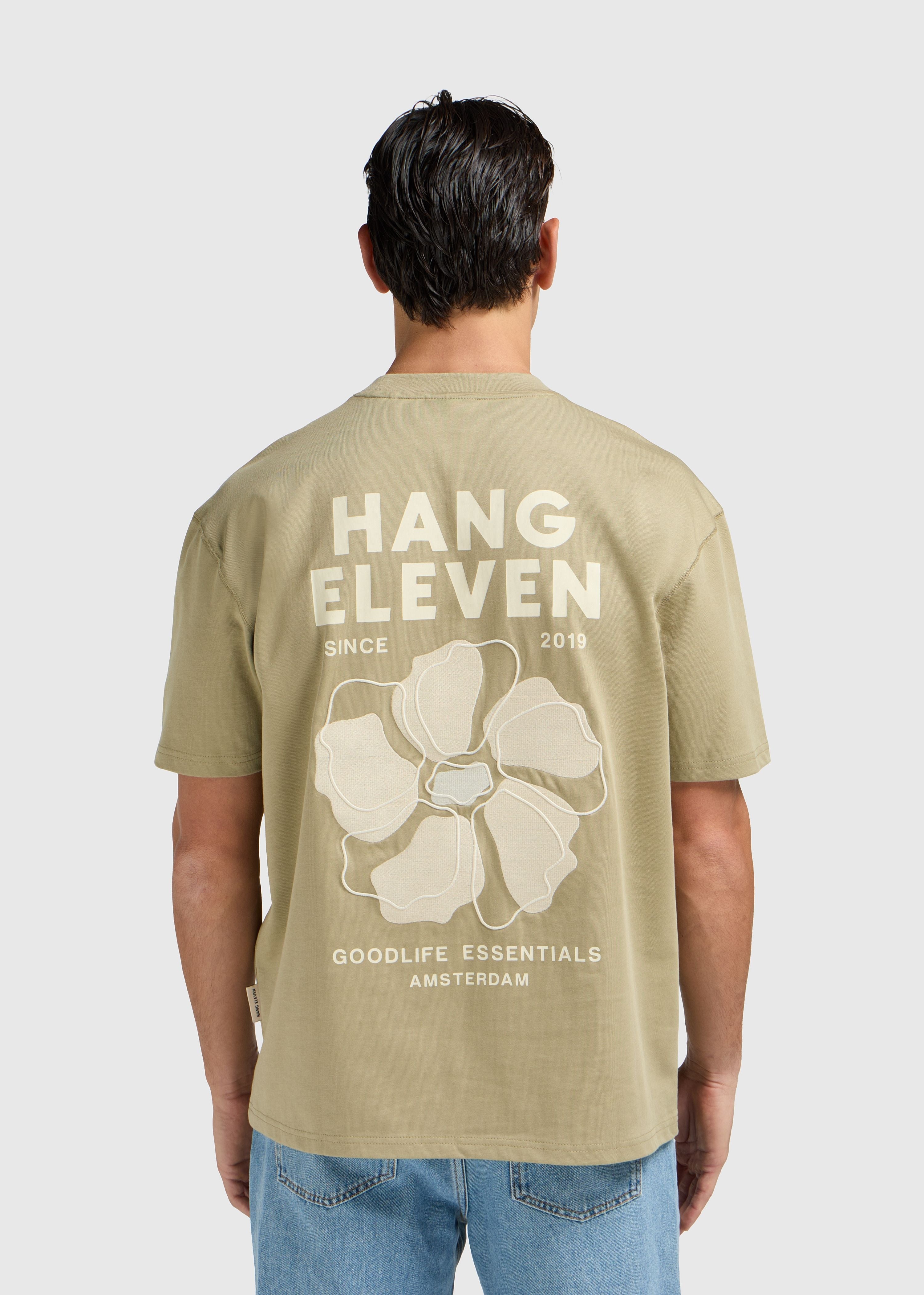 Floral Tee - Slate Green