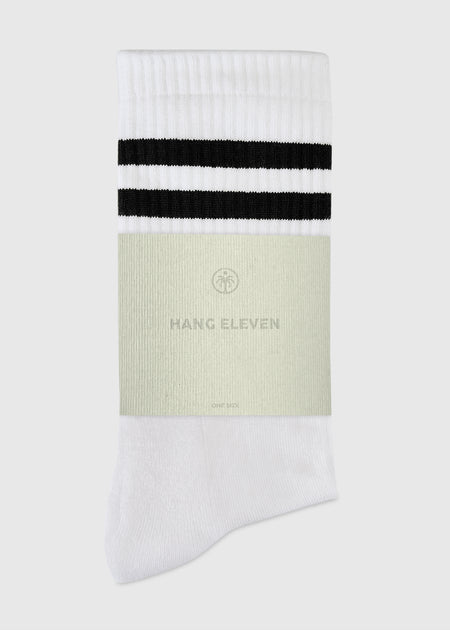 Hang Eleven Uni Striped Socks - Black