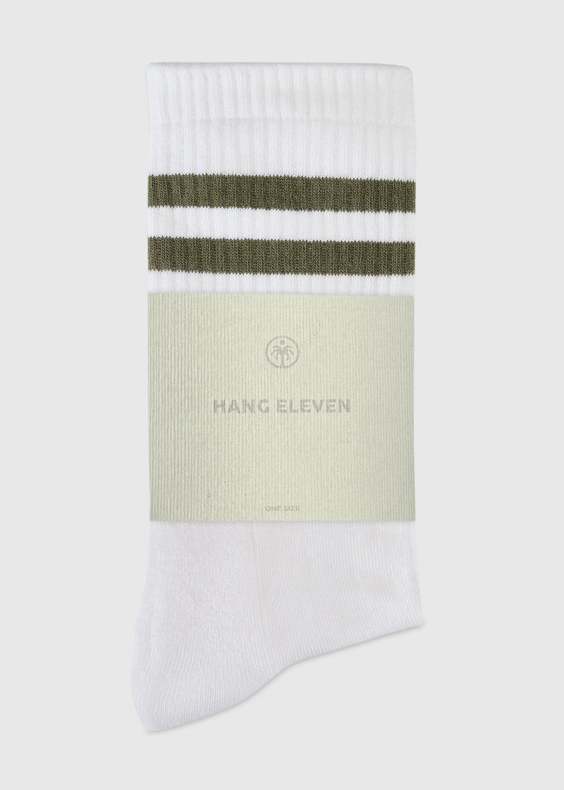 Hang Eleven Uni Striped Socks - Green