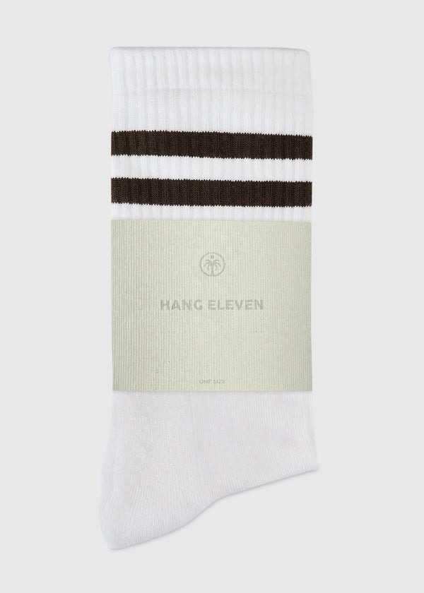Hang Eleven Uni gestreifte Socken - Braun