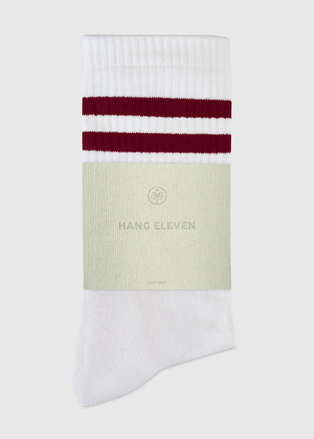 Hang Eleven Uni Striped Socks - Red