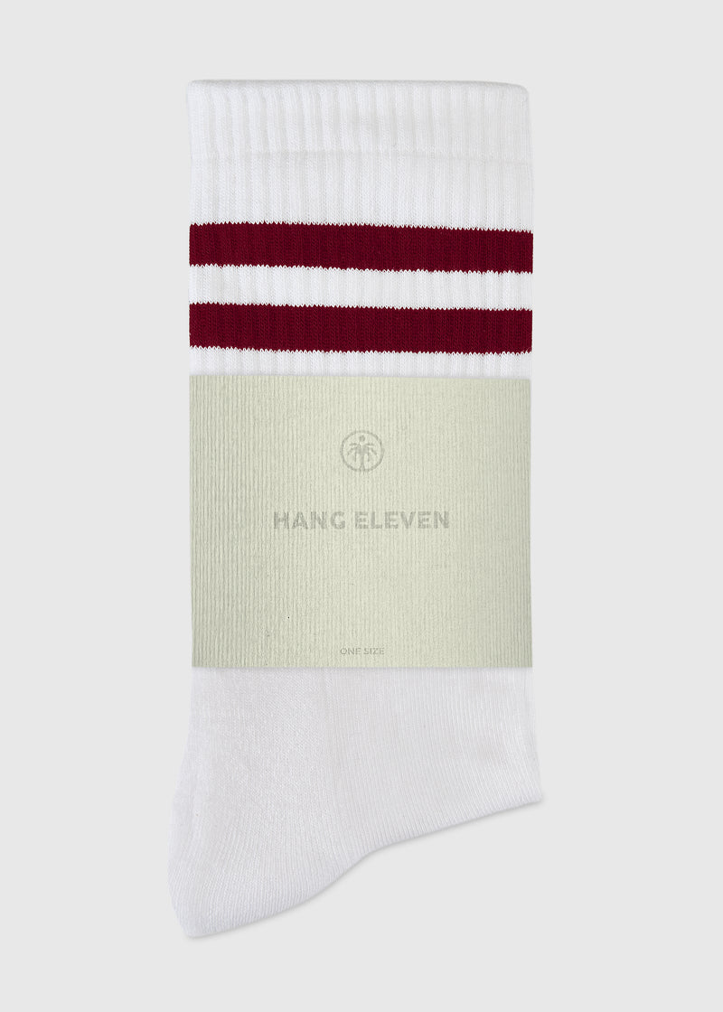 Hang Eleven Uni gestreifte Socken - Schwarz