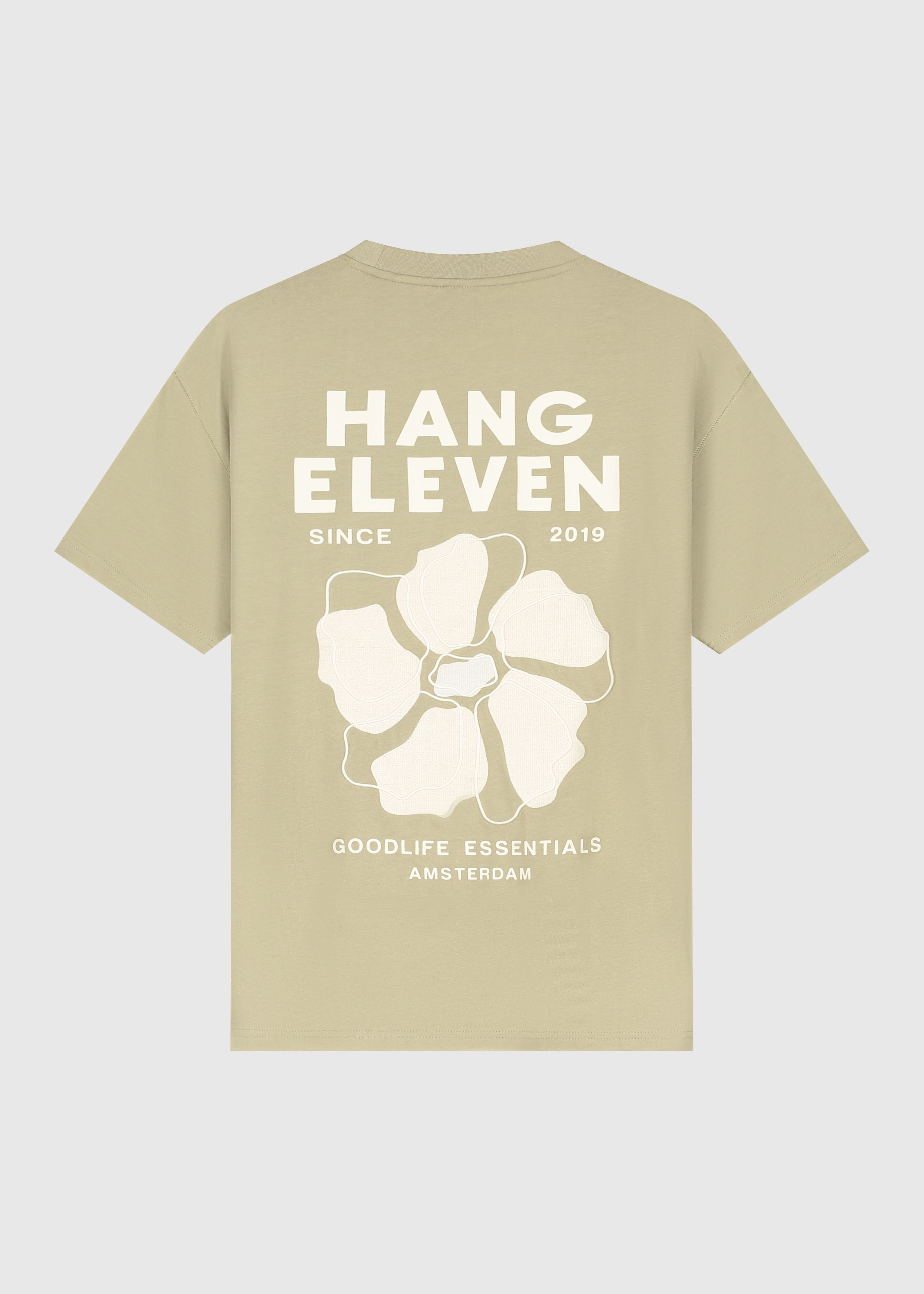 Floral Tee - Slate Green