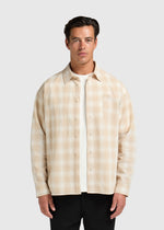 Gradient Seersucker Shirt - Sand