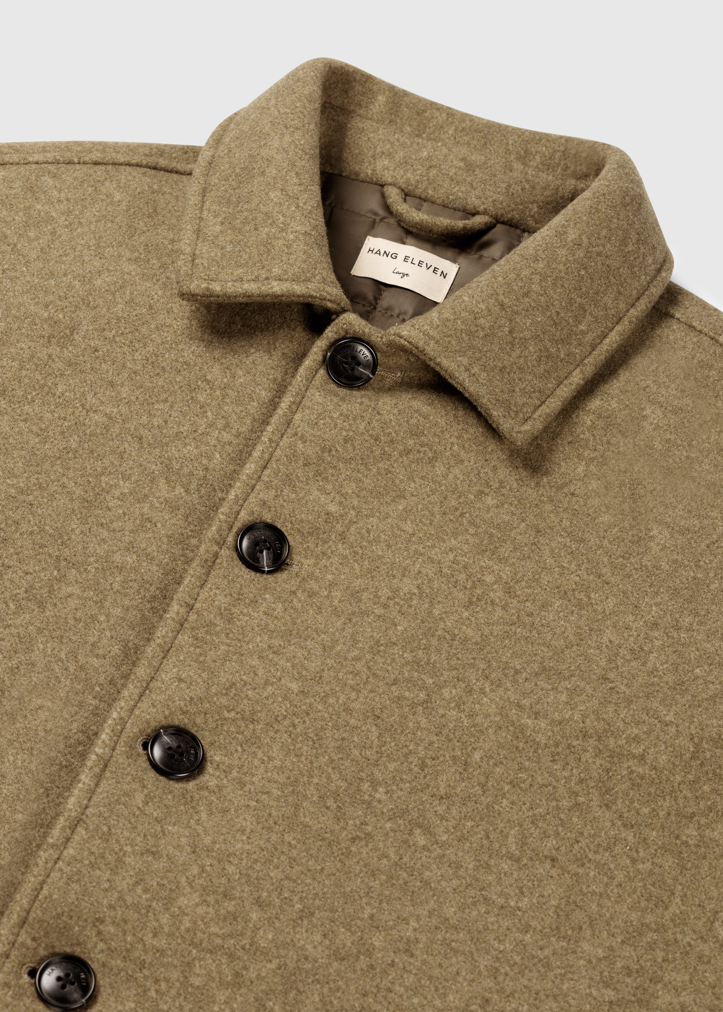 Surchemise rembourrée - Vert olive