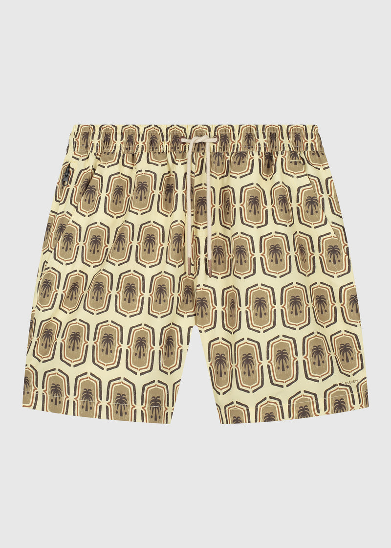 Palm Badge Swim Short - Sand