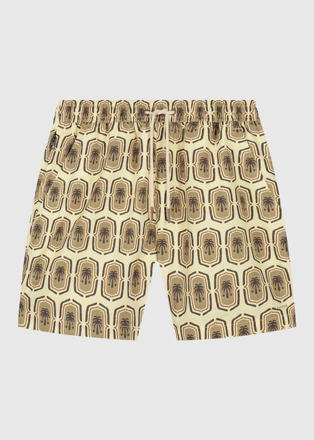 Palm Badge Swim Short - Sand