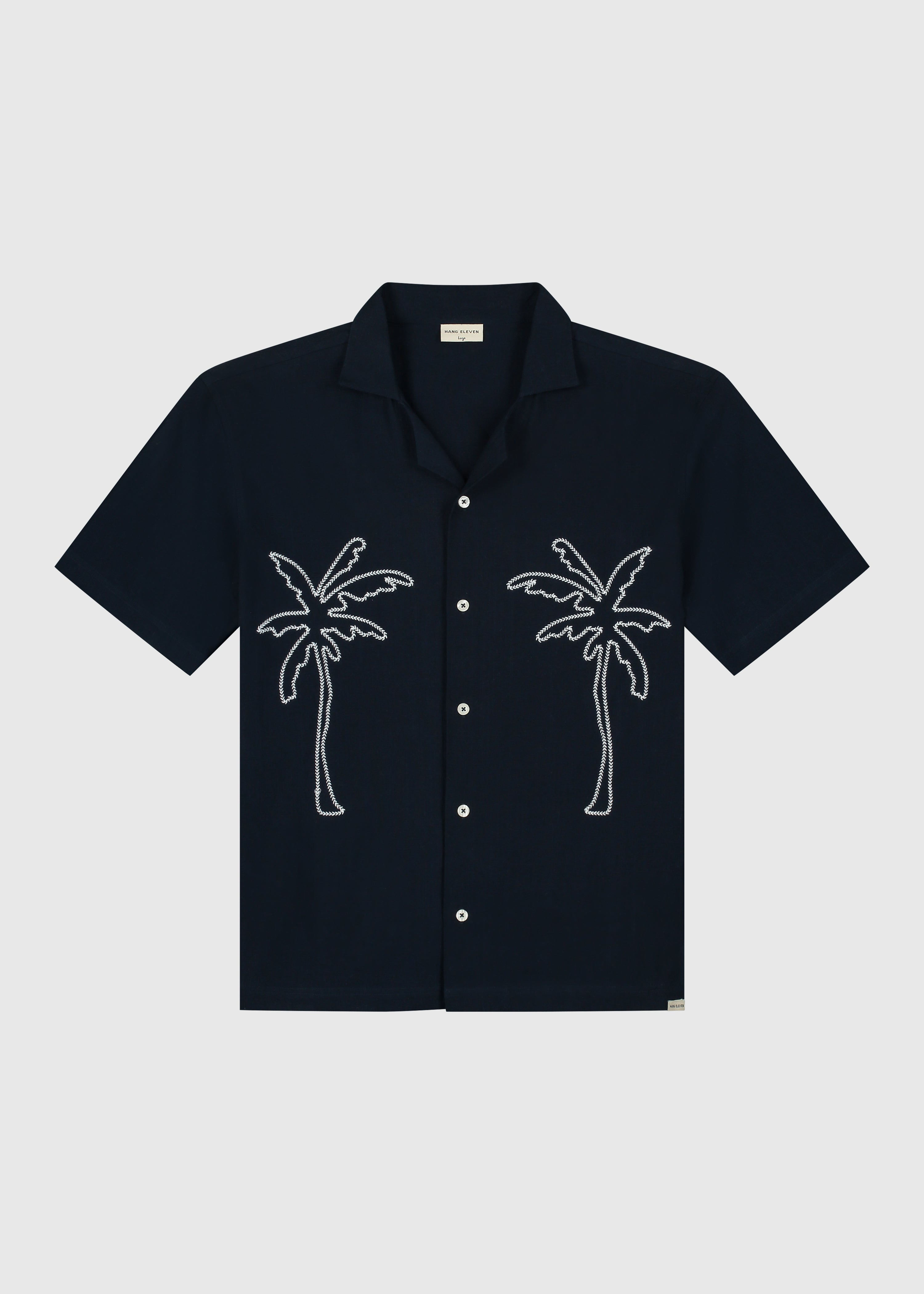 Palm Slub Shirt - Navy