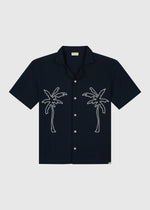 Palm Slub Shirt - Navy