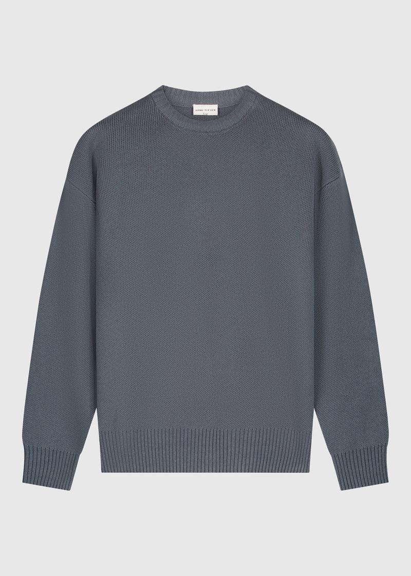 Paradise Knit Crewneck - Ombre Blue